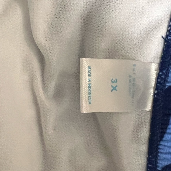 🔵 65 Bal Harbour Convertible Blouson Swimsuit Top NWT 3X strapless Tankini style - Picture 8 of 10